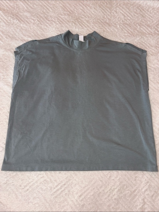 Athleta Tops - Athleta Cap Sleeve Mock Neck Tee - Slate Blue